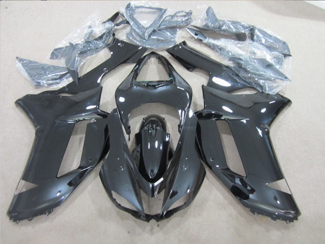Noir Kit Carénages Motos Complet Kawasaki ZX6R 2007-2008 Noir Kit Carénages Motos Complet Kawasaki ZX6R 2007-2008