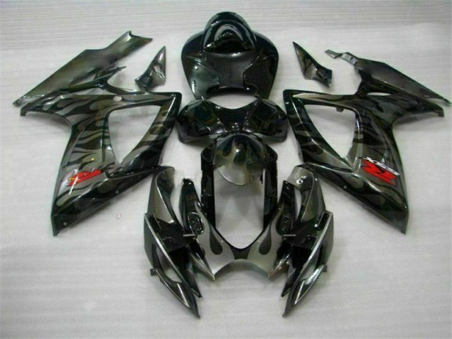 Noir Kit Carénages Motos Complet Suzuki GSXR 600 / 750 K6 2006-2007 Noir Kit Carénages Motos Complet Suzuki GSXR 600 / 750 K6 2006-2007