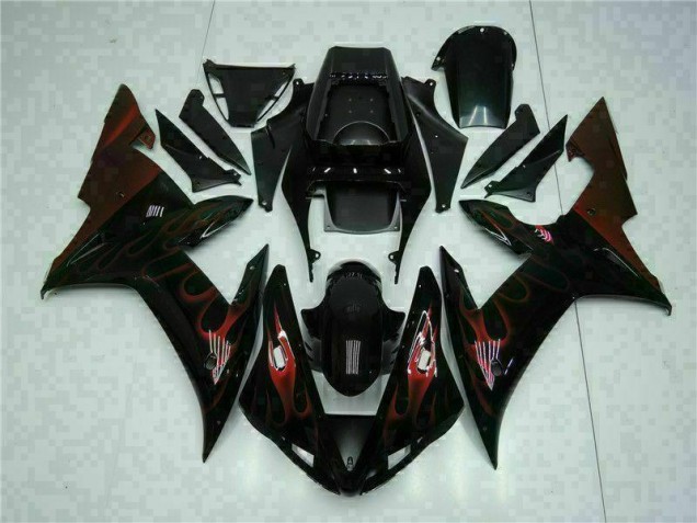 Noir Kit Carénages Motos Complet Yamaha R1 2002-2003 Noir Kit Carénages Motos Complet Yamaha R1 2002-2003