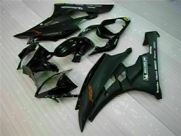 Noir Kit Carénages Motos Complet Yamaha R6 2006-2007