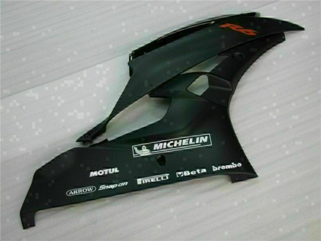 Noir Kit Carénages Motos Complet Yamaha R6 2006-2007