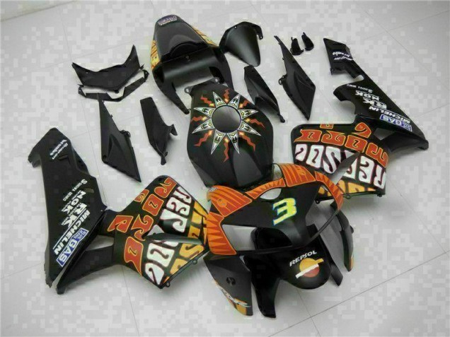 Noir Kit Carénages Motos & Plastique Honda CBR 600 RR 2005-2006 Noir Kit Carénages Motos & Plastique Honda CBR 600 RR 2005-2006