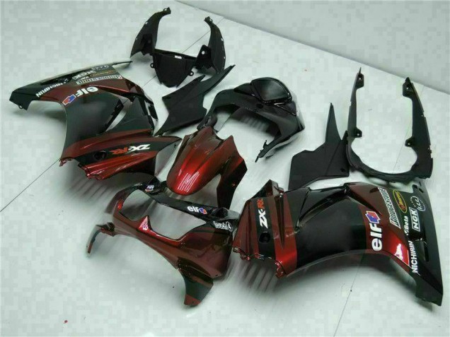 Noir Kit Carénages Motos & Plastique Kawasaki EX250 2008-2012 Noir Kit Carénages Motos & Plastique Kawasaki EX250 2008-2012
