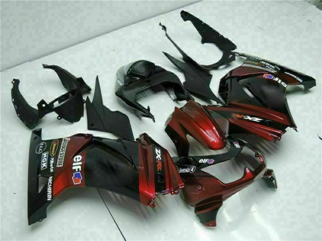 Noir Kit Carénages Motos & Plastique Kawasaki EX250 2008-2012 Noir Kit Carénages Motos & Plastique Kawasaki EX250 2008-2012