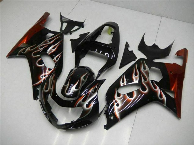 Noir Kit Carénages Motos & Plastique Suzuki GSXR 600 / 750 K1 K2 K3 2001-2003 Noir Kit Carénages Motos & Plastique Suzuki GSXR 600 / 750 K1 K2 K3 2001-2003