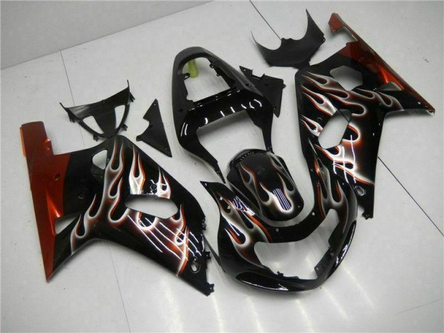 Noir Kit Carénages Motos & Plastique Suzuki GSXR 600 / 750 K1 K2 K3 2001-2003 Noir Kit Carénages Motos & Plastique Suzuki GSXR 600 / 750 K1 K2 K3 2001-2003
