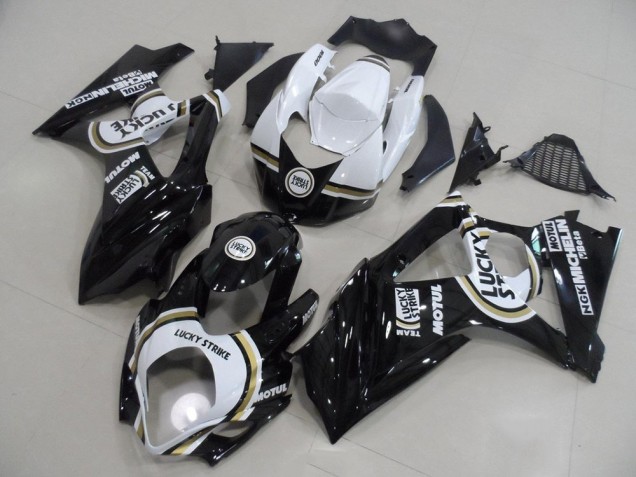 Noir Lucky Strike Carénage Moto Suzuki GSXR 1000 K7 2007-2008 Noir Lucky Strike Carénage Moto Suzuki GSXR 1000 K7 2007-2008