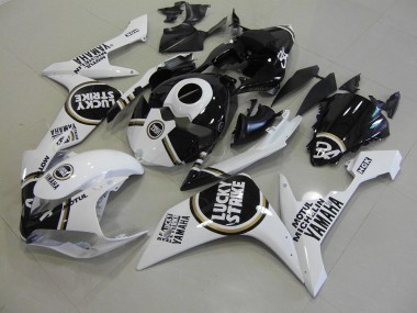 Noir Lucky Strike Carénage Moto Yamaha R1 2007-2008
