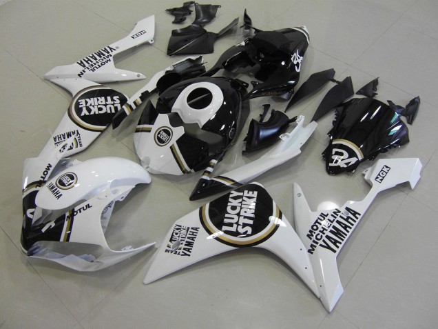 Noir Lucky Strike Carénage Moto Yamaha R1 2007-2008 Noir Lucky Strike Carénage Moto Yamaha R1 2007-2008