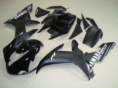 Noir Mat Blanc Carénage Moto Yamaha R1 2002-2003