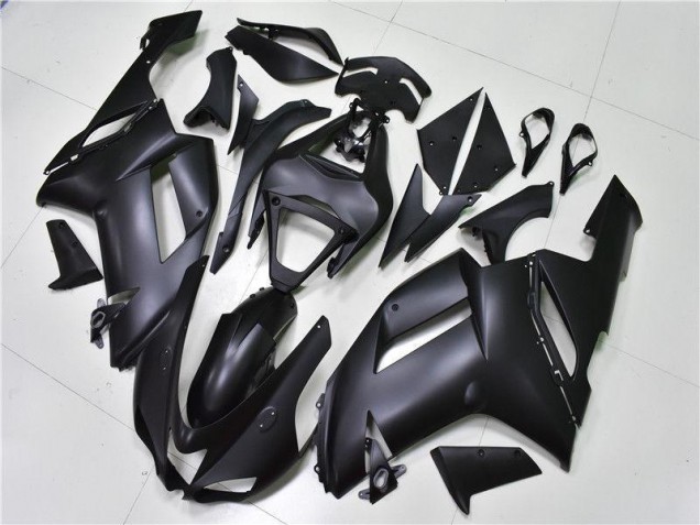 Noir Mat Carénage Moto Kawasaki ZX6R 2007-2008 Noir Mat Carénage Moto Kawasaki ZX6R 2007-2008