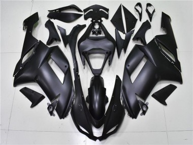 Noir Mat Carénage Moto Kawasaki ZX6R 2007-2008