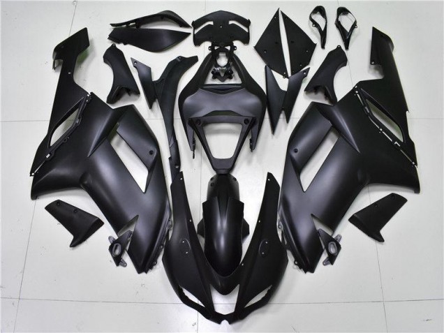 Noir Mat Carénage Moto Kawasaki ZX6R 2007-2008 Noir Mat Carénage Moto Kawasaki ZX6R 2007-2008