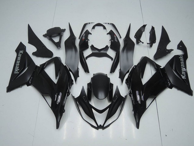 Noir Mat Carénage Moto Kawasaki ZX6R 2013-2018