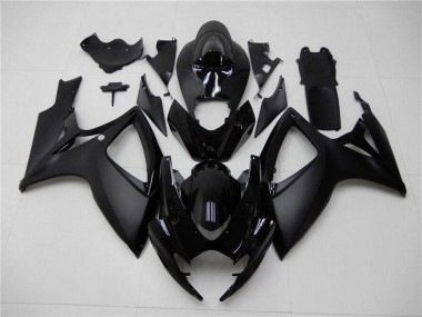 Noir Mat Carénage Moto Suzuki GSXR 600 / 750 K6 2006-2007