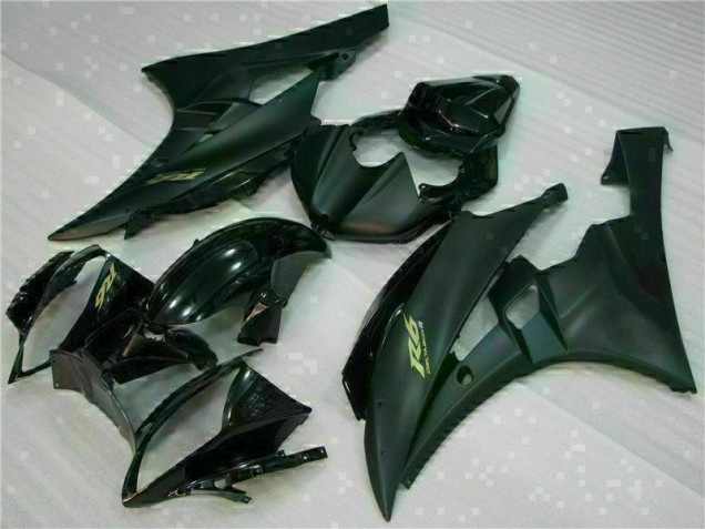 Noir Mat Carénage Moto Yamaha R6 2006-2007 Noir Mat Carénage Moto Yamaha R6 2006-2007