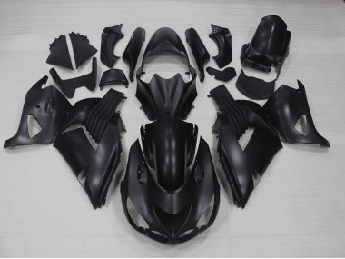 Noir Mat Carénages Moto Kawasaki ZX14R ZZR 1400 2006-2011