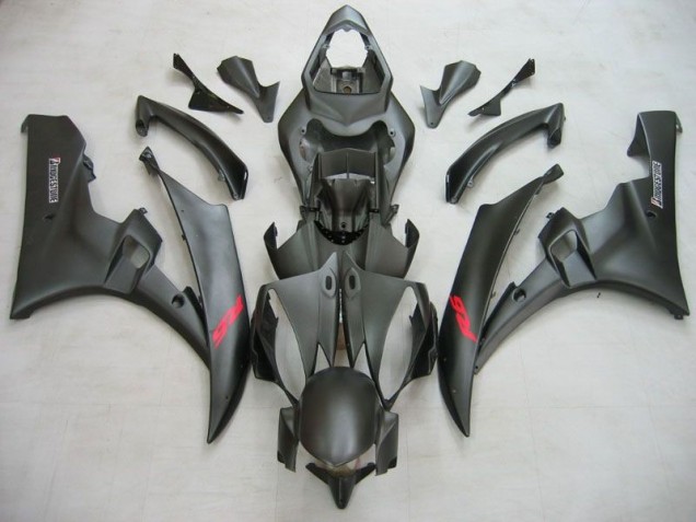 Noir Mat Carénages Moto Yamaha R6 2006-2007 Noir Mat Carénages Moto Yamaha R6 2006-2007