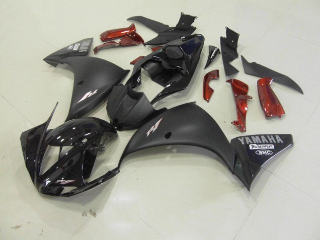 Noir Mat Carrosserie Moto Yamaha R1 2009-2011 Noir Mat Carrosserie Moto Yamaha R1 2009-2011