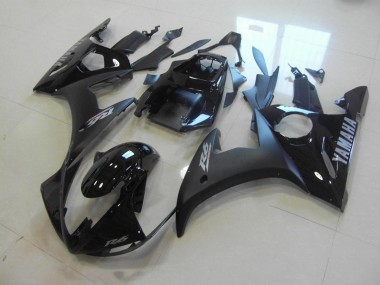 Noir Mat Noir Brillant Carénage Moto Yamaha R6 2003-2005