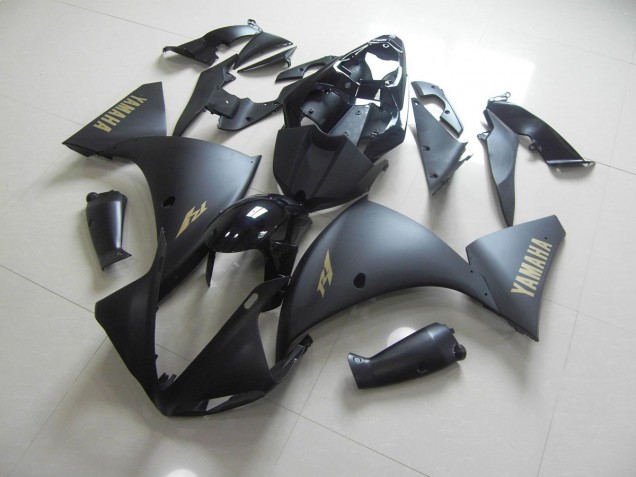 Noir Mat Or Décalque Carénage Moto Yamaha R1 2009-2011 Noir Mat Or Décalque Carénage Moto Yamaha R1 2009-2011