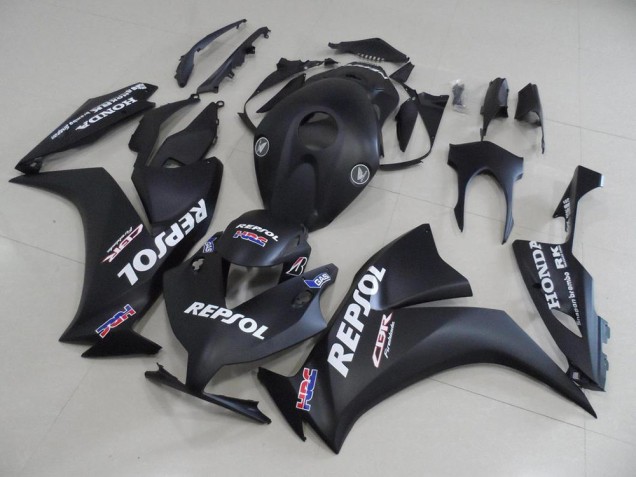 Noir Mat Repsol Carénage Moto Honda CBR 1000 RR 2012-2016 Noir Mat Repsol Carénage Moto Honda CBR 1000 RR 2012-2016