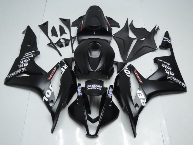 Noir Mat Repsol Carénage Moto Honda CBR 600 RR 2007-2008 Noir Mat Repsol Carénage Moto Honda CBR 600 RR 2007-2008
