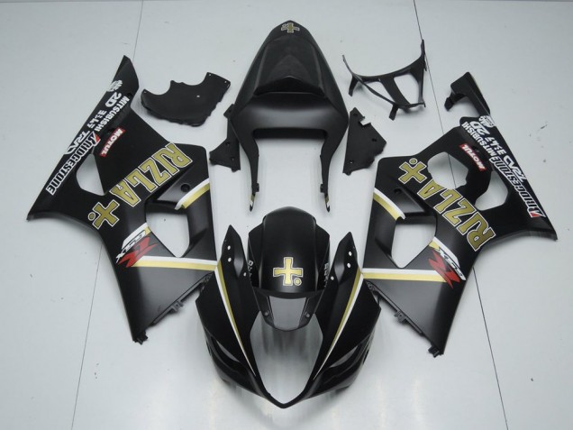 Noir Mat Rizla Carénage Moto Suzuki GSXR 1000 K3 2003-2004 Noir Mat Rizla Carénage Moto Suzuki GSXR 1000 K3 2003-2004