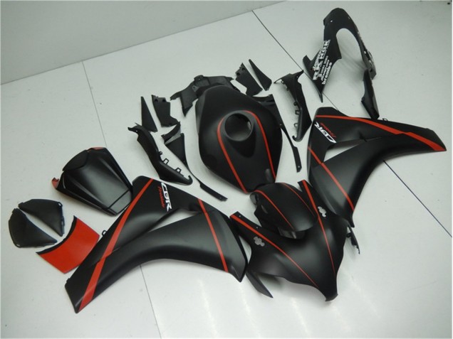 Noir Mat Rouge Carénage Moto Honda CBR 1000 RR 2008-2011 Noir Mat Rouge Carénage Moto Honda CBR 1000 RR 2008-2011