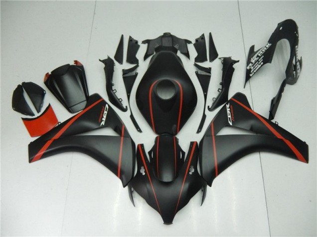 Noir Mat Rouge Carénage Moto Honda CBR 1000 RR 2008-2011 Noir Mat Rouge Carénage Moto Honda CBR 1000 RR 2008-2011