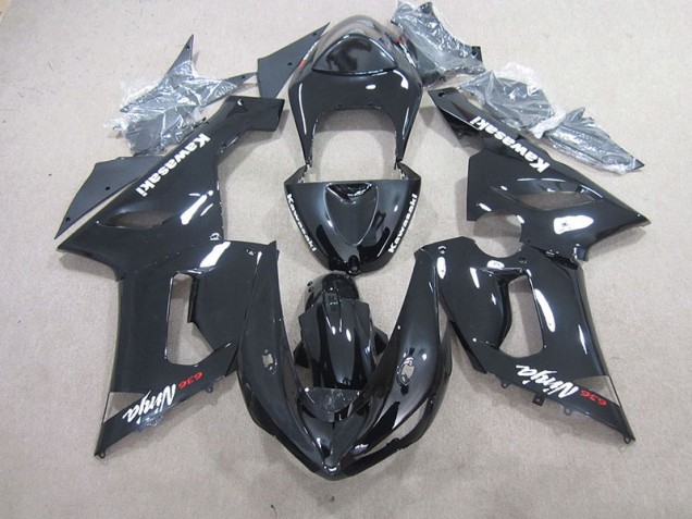Noir Ninja 636 Carénages Moto Kawasaki ZX6R 2005-2006 Noir Ninja 636 Carénages Moto Kawasaki ZX6R 2005-2006