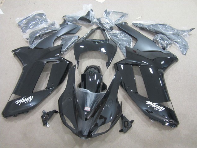 Noir Ninja Carénage Moto Kawasaki ZX6R 2007-2008 Noir Ninja Carénage Moto Kawasaki ZX6R 2007-2008