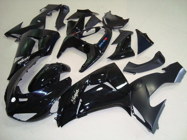Noir Noir Mat Carénage Moto Kawasaki ZX10R 2006-2007 Noir Noir Mat Carénage Moto Kawasaki ZX10R 2006-2007