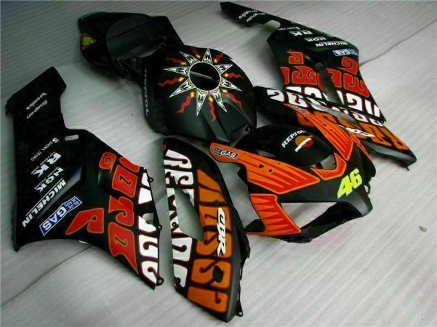 Noir Orange Carénage Moto Honda CBR 1000 RR 2004-2005 Noir Orange Carénage Moto Honda CBR 1000 RR 2004-2005