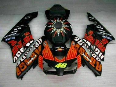 Noir Orange Carénage Moto Honda CBR 1000 RR 2004-2005