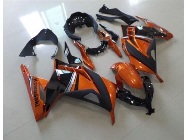 Noir Orange Carénage Moto Kawasaki ZX 300R 2013-2016