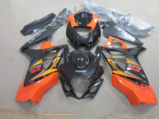 Noir Orange Carénage Moto Suzuki GSXR 1000 K7 2007-2008 Noir Orange Carénage Moto Suzuki GSXR 1000 K7 2007-2008