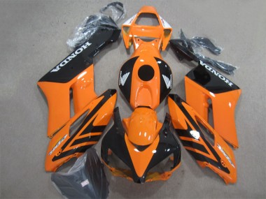 Noir Orange Carénages Moto Honda CBR 1000 RR 2004-2005