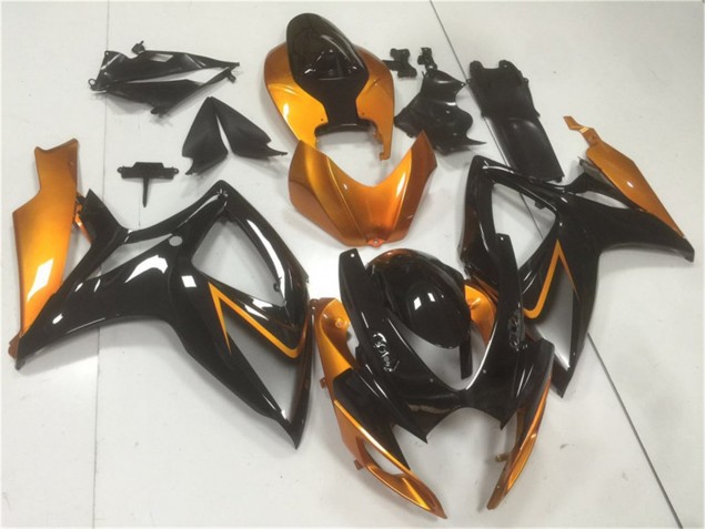 Noir Orange Carénages Moto Suzuki GSXR 600 / 750 K6 2006-2007 Noir Orange Carénages Moto Suzuki GSXR 600 / 750 K6 2006-2007