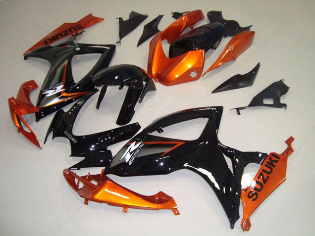 Noir Orange Carénages Moto Suzuki GSXR 750 K6 2006-2007 Noir Orange Carénages Moto Suzuki GSXR 750 K6 2006-2007