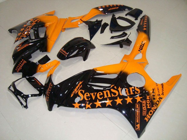 Noir Orange SevenStars Carénage Moto Honda CBR 600 F3 1995-1998 Noir Orange SevenStars Carénage Moto Honda CBR 600 F3 1995-1998