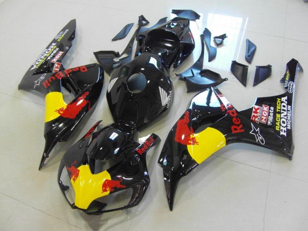 Noir Red Bull Carénage Moto Honda CBR 1000 RR 2006-2007 Noir Red Bull Carénage Moto Honda CBR 1000 RR 2006-2007