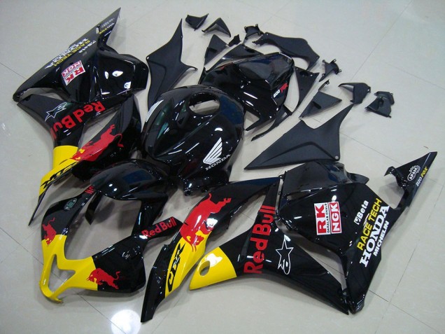 Noir Red Bull Carénage Moto Honda CBR 600 RR 2009-2012 Noir Red Bull Carénage Moto Honda CBR 600 RR 2009-2012