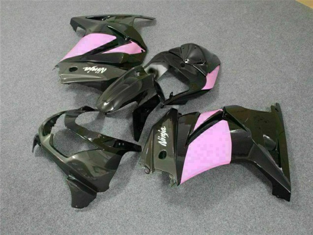 Noir Rose Ninja Carénage Moto Kawasaki EX250 2008-2012 Noir Rose Ninja Carénage Moto Kawasaki EX250 2008-2012