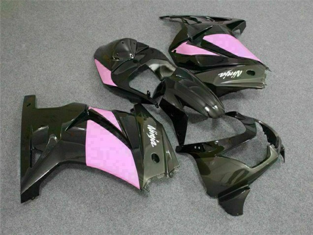 Noir Rose Ninja Carénage Moto Kawasaki EX250 2008-2012 Noir Rose Ninja Carénage Moto Kawasaki EX250 2008-2012
