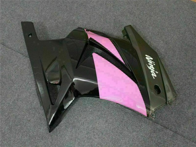 Noir Rose Ninja Carénage Moto Kawasaki EX250 2008-2012 Noir Rose Ninja Carénage Moto Kawasaki EX250 2008-2012