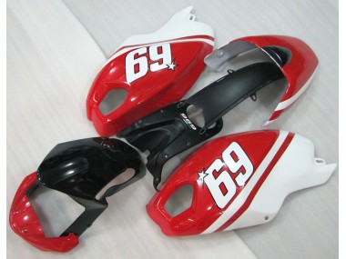 Noir Rouge Blanc 69 Carénage Moto Ducati Monster 696 2008-2012