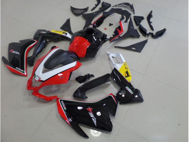 Noir Rouge Blanc Carénage Moto Aprilia RS4 50 125 2011-2018 Noir Rouge Blanc Carénage Moto Aprilia RS4 50 125 2011-2018