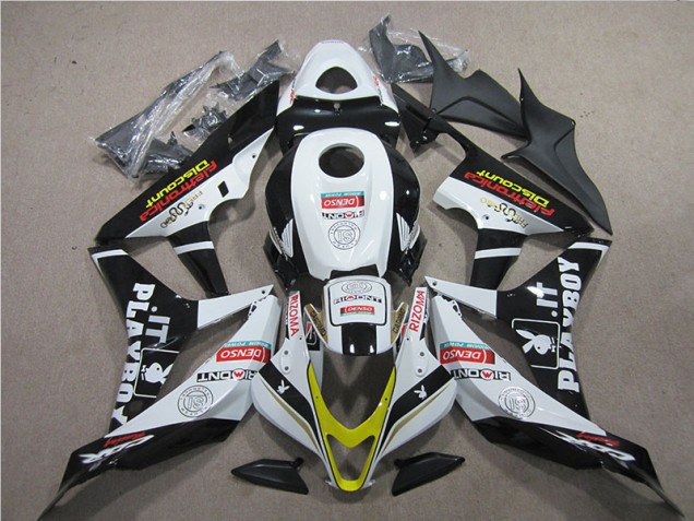 Noir Rouge Blanc DENSO Carénage Moto Honda CBR 600 RR 2007-2008 Noir Rouge Blanc DENSO Carénage Moto Honda CBR 600 RR 2007-2008