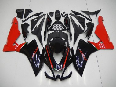 Noir Rouge Carénage Moto Aprilia RSV4 2009-2015